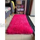 4.5cm Thick Morden Shaggy Area Rugs Bedroom Rugs Living Room Carpets Kitchen Rugs Soft Non Slip Door Mat Hot Pink 23.62x47.24 Inch
