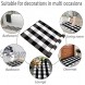 Aytai Buffalo Plaid Rugs Hand-Woven Buffalo Check Rug Cotton Plaid Outdoor Rug Black and White Rug Door Mats Area Rugs Front Porch Decor for Outdoor Kitchen Bathroom Farmhouse Laundry Room
