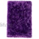 BENRON Super Soft Faux Sheepskin Fur Living Room Rug Luxury Fluffy Faux Fur Rug for Bedroom Rectangle Shaggy Area Rug 2x3 Feet Purple