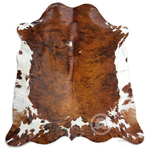 Brindle Tricolor Cowhide Rug XL Approx. 6ft x 8ft 180cm x 240cm from Luxury COWHIDES