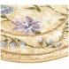 Brumlow Mills Butterfly Floral Area Rug for Kitchen Dining Living Room Bedroom Doorway Mat or Home Accent Carpet 20 x 34 Topaz