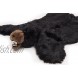 Carstens Inc Black Plush Bear Animal Rug Small