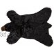 Carstens Inc Black Plush Bear Animal Rug Small