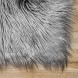 Carvapet Luxury Soft Faux Sheepskin Fur Area Rugs for Bedside Floor Mat Plush Sofa Cover Seat Pad for Bedroom 2.3ft x 5ft,Grey
