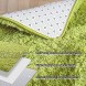 Comeet Green Shag Rug for Bedroom Fluffy Carpet Super Soft Fuzzy Kids Room Rug Indoor Shaggy Plush Area Rugs for Living Room Dorm Nursery Modern Home Decor Children Anti-Skip Floor Rug 4x5.9 Feet