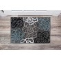 Contemporary Modern Floral Flowers Gray Area Rug 2' x 3'