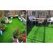 Fasmov Green Artificial Grass Rug Grass Carpet Rug 3.2' x 6.5' Realistic Fake Grass Deluxe Turf Synthetic Turf Thick Lawn Pet Turf -Perfect for Indoor Outdoor