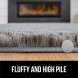 Gorilla Grip Fluffy Area Rug 5x7 Feet Soft and Cozy Faux Fur Living Room Carpet Strong Backing Luxury Home Decorations High Pile Throw Rug for Nursery Bedroom Dorm Easy to Clean Gray