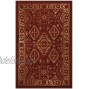 Maples Rugs Georgina Traditional Kitchen Rugs Non Skid Accent Area Carpet [Made in USA] 2'6 x 3'10 Red Gold