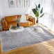 Merelax Soft Modern Indoor Large Shaggy Rug for Bedroom Livingroom Dorm Kids Room Home Decorative Non-Slip Plush Fluffy Furry Fur Area Rugs Comfy Nursery Accent Floor Carpet 5x8 Feet Grey