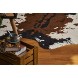 NativeSkins Faux Cowhide Rug 4.6ft x 5.2ft Cow Print Area Rug for a Western Boho Decor Synthetic Cruelty-Free Animal Hide Carpet with No-Slip Backing