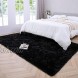 Noahas Luxury Fluffy Rugs Ultra Soft Shag Rug for Bedroom Living Room Kids Room Child and Girls Shaggy Furry Floor Carpet Nursery Rugs Modern Indoor Home Decorative 5.3 ft x 7.5 ft Black