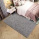 Rostyle Super Soft Fluffy Area Rugs for Bedroom Living Room Shaggy Floor Carpets Shag Christmas Rug for Girls Boys Furry Home Decorative Rugs 4 ft x 5.9 ft Grey