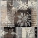 SUPERIOR Pastiche Contemporary Floral Patchwork Polypropylene Indoor Area Rug or Runner with Jute Backing 2'6 X 8' Beige