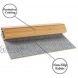 Bamboo Bath Mat Non-Skid Water-Repellent Runner Rug for Bathroom Natural Wood Bathroom Shower Foot Carpet with Multi-Panel Strip Foldable Roll Up Non Slip Fabric for Indoor or Outdoor Use