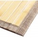 Bamboo Spa Bath Mat Rug with Fabric Trim Water Resistant for Bathroom Vanity Bathtub Shower Entryway 17 x 24 Natural Wood Finish Light Brown
