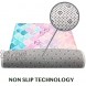 Bathroom Rug Bath Mat 16 x 24 Inches Comfortable,Soft Absorbent Machine Wash Non-Slip,Easy to Dry for Bathroom Floor Rug Pink Purple Blue Mermaid Scales