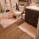 Bathroom Rugs Microfiber Plush Bath Mat Machine Washable Slip Resistance Rubber and Absorbency Bath Rugs for Bathroom Floor Door and Sink Rectangular Floor Mat,Light Pink,32x 20