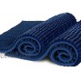 Bathroom Rugs Sets 2 Piece 16''x24''+20''x32'' Luxury Chenille Bath Rugs Bath Mat Extra Soft and Absorbent Machine Washable Non-Slip Plush Carpet Runner for Tub Shower and Bath Room Navy Blue