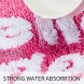 Fancy Soft Water Absorbent Bathroom Rug Shag Microfiber Shower Bath Rug Washable Pink Purple Plush Bath Mat 19.6 x 27.5 Pink