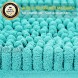 Hakuna Extra Soft Teal Bathroom Rugs and Mats Set 2 Pieces Bathroom Rug Set Turquoise Thick Chenille Bath Rugs Non Slip Absorbent Plush Shaggy Bath Mats for Bathroom Machine Washable