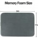 MAYSHINE Memory Foam Bathroom Rugs Non-Slip Water Absorbent Fast Dry Luxury Soft Bath mat 17x24 Inches Charcoal Gray