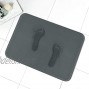 MAYSHINE Memory Foam Bathroom Rugs Non-Slip Water Absorbent Fast Dry Luxury Soft Bath mat 17x24 Inches Charcoal Gray