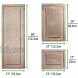 mDesign Soft Microfiber Polyester Spa Rugs for Bathroom Vanity Tub Shower Water Absorbent Machine Washable Includes Plush Non-Slip Rectangular Accent Rug Mats in 3 Sizes Set of 3 Linen Tan