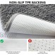 Microfiber Bathroom Rugs,Soft Absorbent Bath Rug,Non-Slip Machine Washable Mat for Bathroom,Tub,Shower32x20 inches,Grey