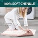 Suchtale Luxury Chenille Bathroom Rug Non Slip Bath Mat 17x24 Inch Dusty Pink Water Absorbent Soft Plush Shaggy Microfiber Rugs Machine Washable Dry Extra Thick Small Carpet for Shower Floor
