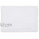 Welhome 100% Turkish Cotton Bathroom Rug Luxurious Soft & Thick Highly Absorbent Hotel Spa Collection 17x 24 -White