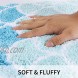YUELIU Mermaid Bath Mat Soft Thick Microfiber Cute Kids Bath Rug Non-Slip Absorbent Bathroom Decor Mat Machine Washable 15.7IN x 28IN