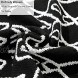 Black White Woven Boho Rug Runner for Bathroom Kitchen Reversible Bath Mat with Tassels Washable Accent Bohemian Farmhouse Cotton Blend Rugs for Hallway Porch Front Door 2'x6' with 8PCS Grippers
