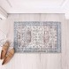 DECOMALL Area Rug for Door Vintage Distressed Area Rug Area Persian Rug Rug for Door Mat Entryway Mats Indoor Traditional Area Rugs Soft Accents Rug Cream Multi Rug Small Rugs 2x3 Fluffy