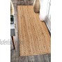 Hausattire Hand Woven Jute Braided Runner Rug 2'x6' Natural Reversible Farmhouse Rugs for Hallway Kitchen Living Room 24x72 Inches