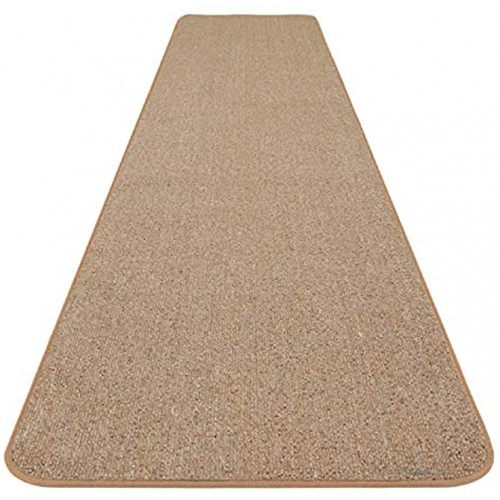 House Home and More Skid-Resistant Carpet Runner Pebble Beige 6 Feet X 27 Inches