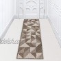 Machine Washable Runner Rug Non Slip Kitchen Hallway Laundry Rugs for Entryway 20x59 Camel