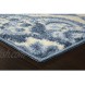 Maples Rugs Vivian Medallion Runner Rug Non Slip Hallway Entry Carpet [Made in USA] 1'8 x 5 Blue