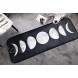 MorroMorn Black and White Runner Mat Throw Rug Bohemian Trendy Non Skid Machine Washable Water-Absorbent 20x60 inches Moon