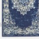 Nourison Grafix Traditional Distressed Navy Blue Area Rug Runner 2'3 x 10' 2'3X10'