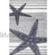 nuLOOM Thomas Paul Starfish Accent Rug 2 Feet 3 Inch x 4 Feet Grey
