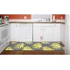 Ottomanson Lemon Collection Trellis Design Non-Slip Kitchen Runner Rug 20 X 59 Gray