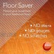 Resilia Clear Vinyl Plastic Floor Runner Protector for Hardfloors Decorative Dual Pad Pattern 36 Inches Wide x 6 Feet Long
