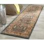 Safavieh Mahal Collection MAH697E Traditional Oriental Non-Shedding Stain Resistant Living Room Bedroom Runner 2'2 x 10'  Navy Natural