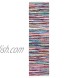Safavieh Rag Rug Collection RAR128G Handmade Boho Stripe Cotton Runner 2'3 x 8'  Multi
