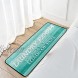 Teal Turquoise Laundry Room Rug Washing Machine Room Runner Mats Non Slip Farmhouse Carpet Laundry Decor Area Rugs 39 x 20 Inch