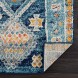 Tribal Geometric Blue Multicolor Runner Boho 12 ft Runner for Entryways and Hallways 2'7 x 12' by Bloom Rugs