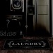 USTIDE Black Laundry Room Rugs Runner Nonslip Nature Rubber Rugs for Laundry Room 20x48 Inch Farmhouse Laundry Mat Kitchen Rugs