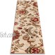 Well Woven Barclay Ashley Oriental Ivory Floral Area Rug 2'3 X 7'3 Runner