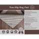 LHFLIVE 2' x 3' Non-Slip Area Rug Pad Extra Thick Pad for Any Hard Surface Floors Keep Your Rugs Safe and in Place